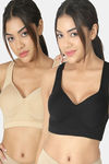 Lady Lyka Padded Sports Bra (Pack of 2) - Multicolor — thumbnail 1